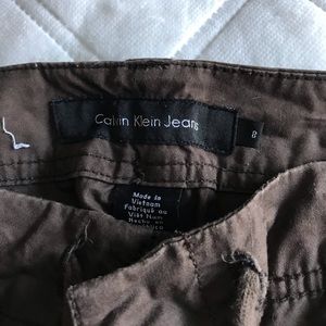 Calvin Klein Brown Cropped Pants